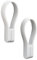 Zone Denmark Loop Handtuchklammern, Handtuchaufhänger, Magnetische Handtuchclips, Klammern/Clips für Handtücher und Geschirrtücher, 9 cm, 2 Stück, Soft Grey (Hellgrau)