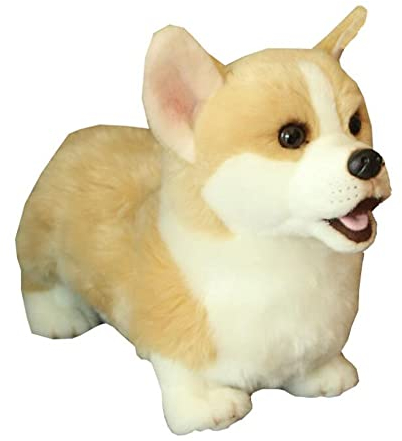 Ermano Kuscheltier 32CM Corgi Puppe Welsh Simulation Hund Kinder Gefüllte Plüsch Spielzeug Geburtstag