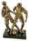 formano Dekofigur Fussballspieler 24cm Bronzefarben Kunststein Dekoration