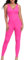 Aerides Jumpsuit Damen Gerippte Lang Ärmellos Yoga Bodysuit Einteiler Stretch Bodycon Playsuits Eng Overall Trainingsanzug Sexy Workout Sport Strampler(Rosa, M)