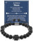 CheersLife Geschenk für ihn Armband Herren Ich Liebe Dich Geschenke für Männer Lavastein Naturstein An Meinen Mann Jahrestag Geburtstagsgeschenk für Männer Ehemann Freund Partner