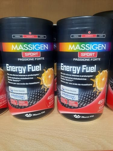 2 x MASSIGEN Sport Energy Fuel 450 g - Geschmack Orange Maltodextrin, zyklisches Dextrin, Mineralsalze, Vitamine