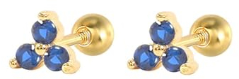 Homxi Ohrringe Ohrstecker Damen,Ohrringe 925 Silber für Damen Ohrringe Dreieck mit Zirkonia Damen Ohrhänger Gold