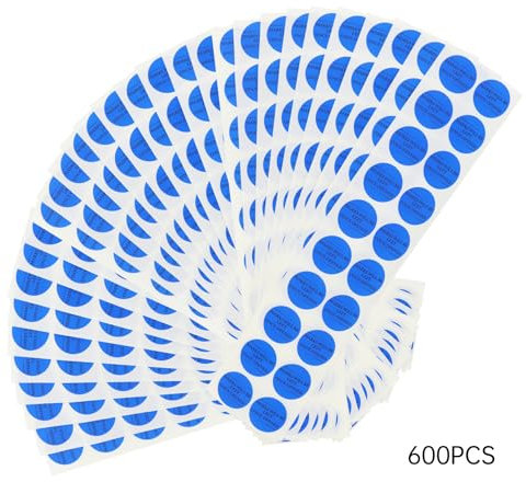 200pcs Tamper Evident Security Tape Stickers Resistant Safety Prevent Opened Warranty Void Labels Seals Diameter 1 Mark in The Item Blue (Blue 600pcs) (Blue 600pcs)