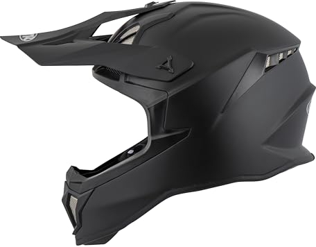MTR X7B Evo Motocross Helm, ECE 22.06 Geprüfter Motorradhelm, Crosshelm ohne Visier, Cross Helm Motorrad mit Belüftung & Entlüftung, Downhill Helm Geeignet als Fullface Helm MTB, Schwarz, XL