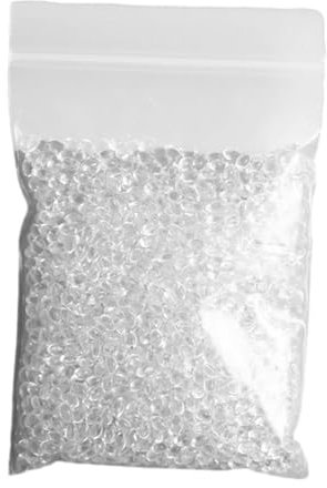 harayaa Thermoplastische Schmelzperlen, Schmelzbares Polymorphes Granulat, Formbare Perlen Zum Formen von Halloween Cosplay Bastelarbeiten, Klar