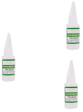 Janasiba Colle Liquide TPE En Silicone, Transparente, 20 Ml 3 Pièce