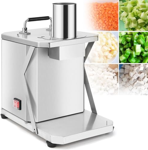 Cubettatrice Elettrica per Frutta E Verdura, Tagliaverdure, taglia verdure cubetti elettrico, 200W Professionale Veggie Robot da Cucina con Stampi per Cubetti da 6/8/10/12/15 mm