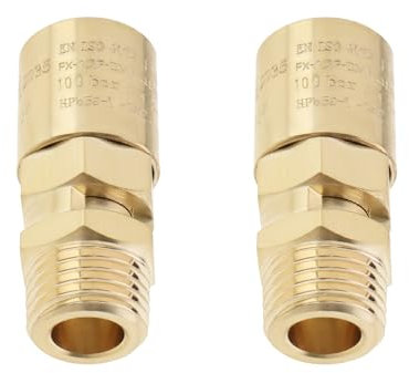 LT Easiyl Valvola di sicurezza per compressore d'aria in ottone, 2 pezzi, apertura e chiusura automatica, interruttore compressore d'aria 10 bar, 1/4 BSP maschio adatto per uso industriale