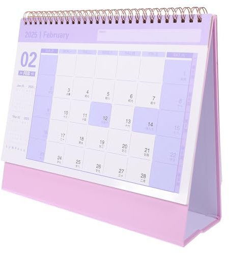 SEWACC Tischkalender 2025 Monatlicher Tischkalender Juli. 2024 – Dez. 2025 Standkalender Mit Notizblock Ihr Persönlicher Tagesplaner Für Das Homeoffice