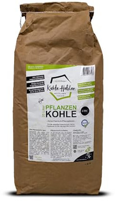 KohleHelden - 20 Liter Pflanzenkohle, EBC AgroBio Zertifiziert, Biokohle, Biochar für TerraPreta, Bodenverbesserer, Konzentrat, Wasser- und Nährstoffspeicher (20 L)