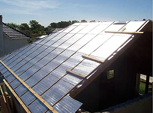 ERSINIAN Dampfsperre, Feuchtigkeitsschutzmembran, Wärmefolien-Isolierrolle, Luftpolster-Isolierung, Heizkörper-Wärmereflektor, Abdeckung für Wände, atmungsaktive Membran (Größe: 1 x 30 m)