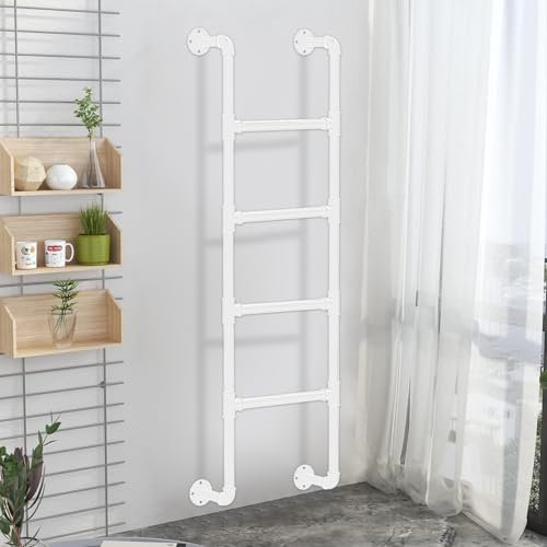 Hochleistungs-Etagenleiter für Wohnheim-Dachboden, an der Wand montierte Fluchtleiter für Kellerfenster, industrielle Not-/Feuerleiter aus Eisen, anpassbare Größe (260 cm)