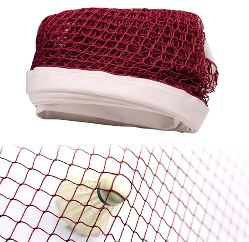 Badminton Net – Foldable & Portable Sports Net for Badminton, Volleyball, Tennis & Pickleball, Adjustable Square Mesh Training Net, Durable Knotless Pickleball Net for Garden, Backyard, Schoolyard