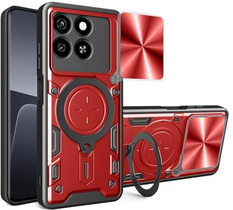 betterfon Handyhülle für ZTE Blade A55 / A35 | Stoßfest & Kratzfest | Mit Kameraschutz, Anti-Fingerabdruck & robustem Panzerschutz-Design | Rot
