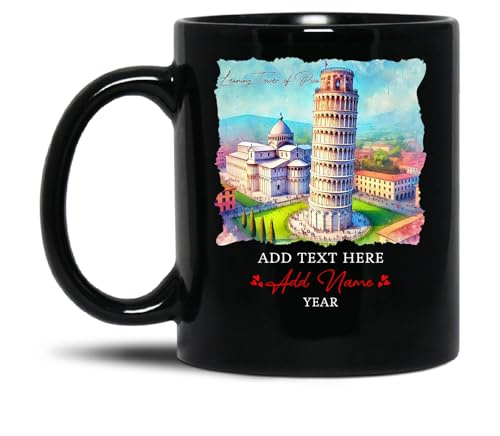 Kaffeebecher Schiefer Turm Von Italien Keramik Tasse Personalisierte Kaffee Tasse Classic Geschenk Tasses Für Arbeit Kollegen Geburtstag 330 ML
