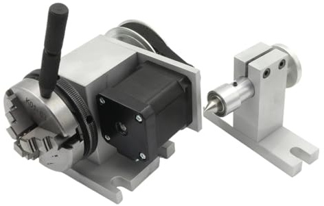 CNC Rotary Vierte 4. Achse Teilapparat Rotationsachse 4:1 K11-65mm K12-65MM Mit DM556S Fahrer, for Router Fräsmaschine(K11-65MM)