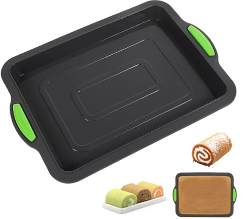 LIFKOME Professional Cake pan Rectangular 9x13 Non-Stick Silicone Mold for Home Baking and Roasting Bread