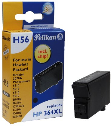 Pelikan H56 Druckerpatrone (ersetzt HP 364XL CB322EE) schwarz