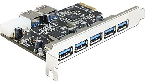 DeLock PCI Express Card > 5 x external + 2 x internal USB 3.0 - USB-Adapter - PCI Express 2.0 x1, 89355