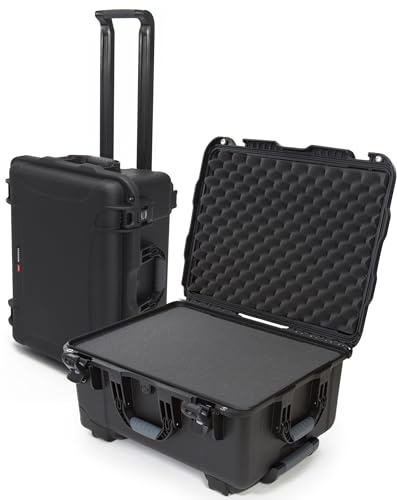 NANUK 950 Hard Case with Cubed Foam – Waterproof Travel Camera Hard Case with Wheels, 22.8” x 18.3” x 11.7”, Dustproof and Impact-Resistant, Ideal for Heavy Loads – Black
