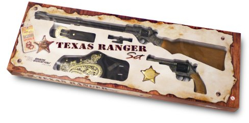Edison 8025068 - Texas Ranger Set, Halfter mit Gürtel, Revolver und Gewehr und Stern
