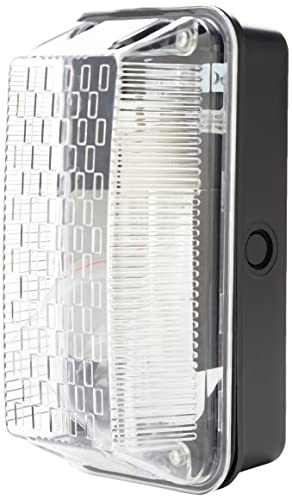 Powermaster S6354 Rectangular Bulkhead Light, 100 W, Black