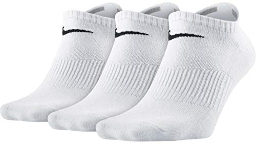 Nike Boys Performance Lightweight No-Show Socks - White/Black, Medium