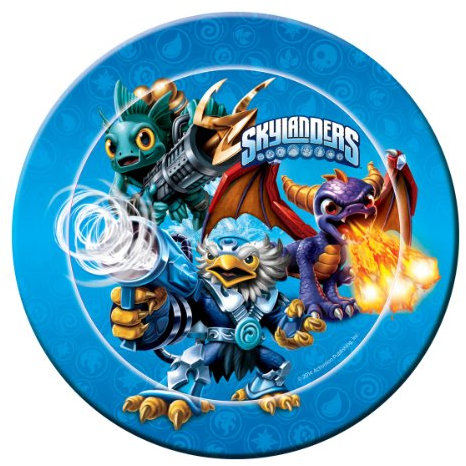8 assiettes en carton Skylanders