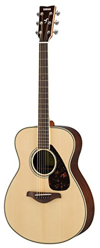 Yamaha FS830 Small Body Solid Top Acoustic Guitar, Natural