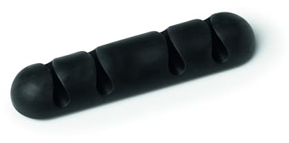 Durable Kabel Clips Cavoline Clip 4 (selbstklebend, für 4 Kabel), 2 Stück, graphit, 504037