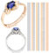 OntaRyon Ringgrößenversteller für lose Ringe, Ring selbst Verkleinern, Transparente Ringeinlagen, Reduzierschutz, Unsichtbarer Einstellring für die Ringgröße - Ideal für Gold und Silberschmuck