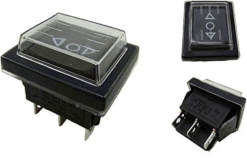 2Pc 6Pins 16A 250V Wasserdicht Industriell Elektrisch Drucktastenschalter TASTER ON/OFF/ON Wipptastenschalter für Elektrowerkzeuge 6.3 Tab