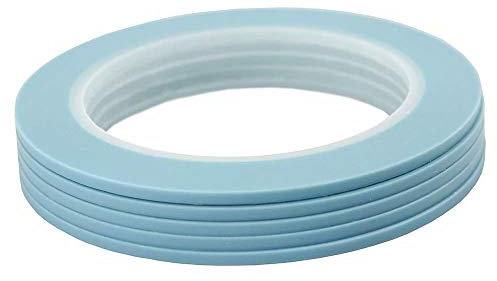 Lot de 5 rubans de masquage en vinyle haute température 3 mm x 33 m