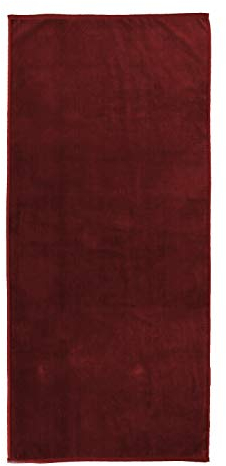 jilda-tex Uni-Strandtuch 100% Baumwolle 80x180 cm Badetuch Strandlaken Handtuch (Rot)