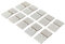 VUNIVERSUM Lot de 10 mini charnières en nylon - 37 x 20 mm - Pour avion - Aileron - Blanc