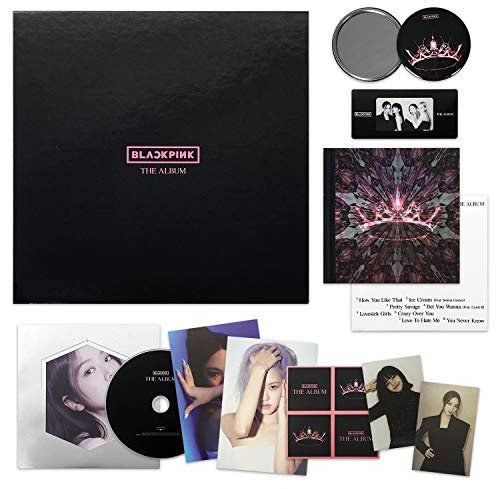 BLACKPINK 1st Full Album - THE ALBUM [ VERSION #3 ] CD + Photobook + PostCard Set + Credits Sheet + Lyrics Booklet + Photocards + Postcards + Sticker + FREE GIFT