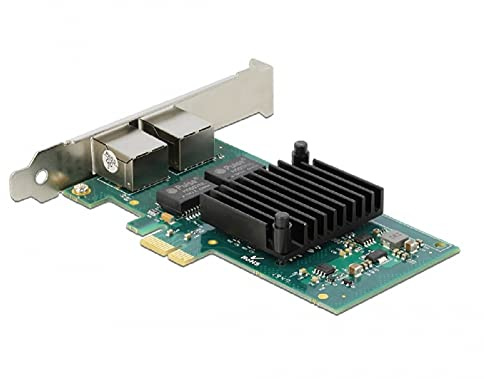 Delock Netzwerkkarte PCI Express Gigabit Ethernet 2x RJ45 PCI-Express 1.000 Mbps