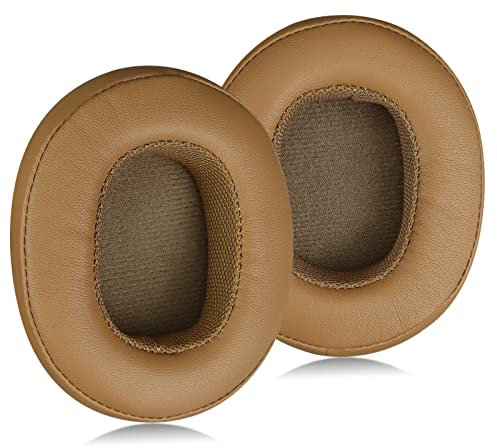 MOLGRIA Replacement Ear Pads Cushion, Protein Leather Earpads Cup for Skullcandy Crusher Wireless Crusher Evo ANC HESH 3.0 Over-Ear Headphones(Tan)