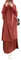 Bohen Muslimisches Zweiteiliges Gebetskleid für Frauen Abaya Kleid Islamischer Naher Osten Dubai Türkei Maxi Kaftan mit voller Länge Hijab Kleid, Orange, Einheitsgröße
