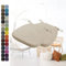 Kimgull 2er Set Stuhlkissen mit Bändern Bequeme Waschbare Rutschfestes Sitzkissen Ideal für zu Hause und Gartendekoration, viele Farben und Größen zur Auswahl (40X38X3CM Khaki)