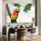 MuchoWow Glasbild Glasfoto Wandbild Bilder Deko 150x100 cm Papagei - Vogel - Regenbogen - Tropisch