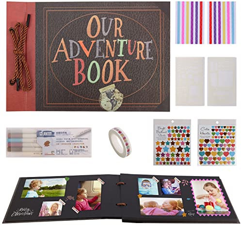 Fotoalbum, selbstklebende Seiten, Bildercollage, mit 80 Seiten, für 10 x 15 x 17 cm, 15 x 20 cm, 20 x 25 cm, Sammelalbum, Fotoalbum, Geschenk für Freunde, Valentinstag, Familien