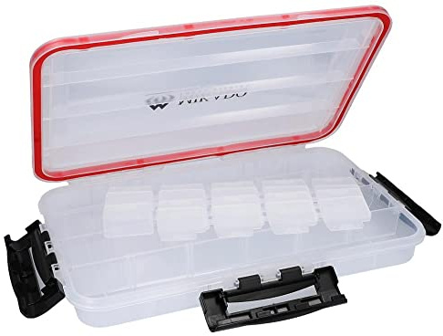 Mikado Tackle Box - Zubehörbox abgedichtet Größe L - 35cm x 22cm x 5,5cm Köderbox Kunstköderbox
