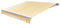 Tidyard Tessuto di Ricambio per Tenda da Sole, 3x2,5 m, Giallo e Bianco, Tenda Esterno Sole, per Balcone, Patio, Terrazzo, Giardino