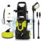 Electric Pressure Washer 1650W 135 Bar 420L/H Jet Washer,High Pressure Washer Cleaner with Spray Gun, Brush, hose reel and Adjustable Spray Nozzle for patio/car/Yard/Fences