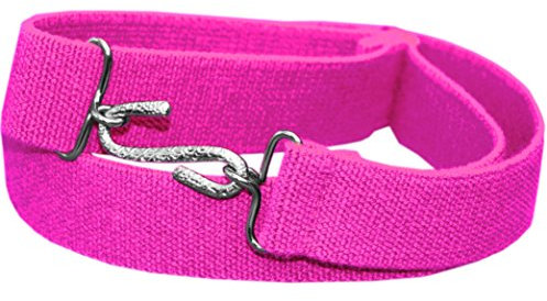 PARKERS Childrens Kids Boys and Girls Elasticated Adjustable Snake Belt (FUCHSIA)