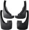 CUTSKY Auto Paraspruzzi per Nissan Navara Frontier Brute D40 2005-2016, Anteriore Posteriore Paraspruzzi Paraschizzi Pneumatico Accessori Protezione