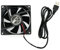 JZK 80 x 80 x 25 mm DC 5 V Mini Ventilador USB con Cables 8025 Pequeño Ventilador Silencioso 80 mm Ventilador de Impresora USB 3D Ventilador de 8cm Ventilador DC sin escobillas 5V
