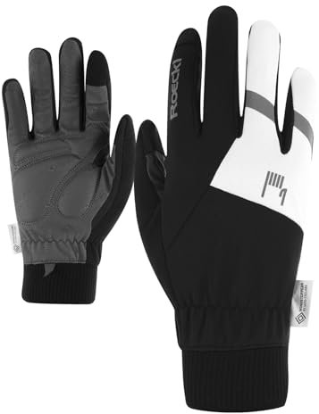 Roeckl Rofan 2 Winter Fahrrad Handschuhe lang schwarz/weiß 2025: Größe: 9.5